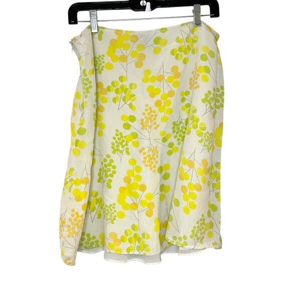 Y2K Vtg Silk Chiffon Floral Skirt Spring Summer Easter 12 Fairycore Flower 90s - Picture 2 of 4